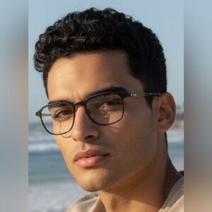 Oakley OX5124-0155 Truss Rod Men's Black Titanium Rx-Ready Eyewear Frames & Case